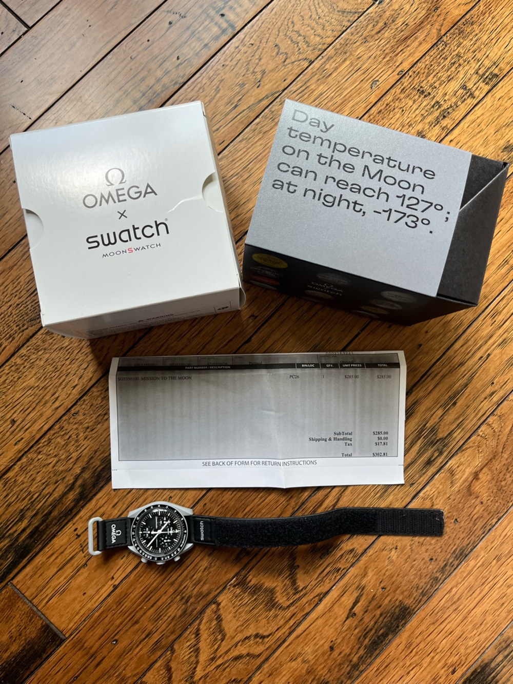 Men’s Black MoonSwatch Swatch x Omega - Picture 2 of 6